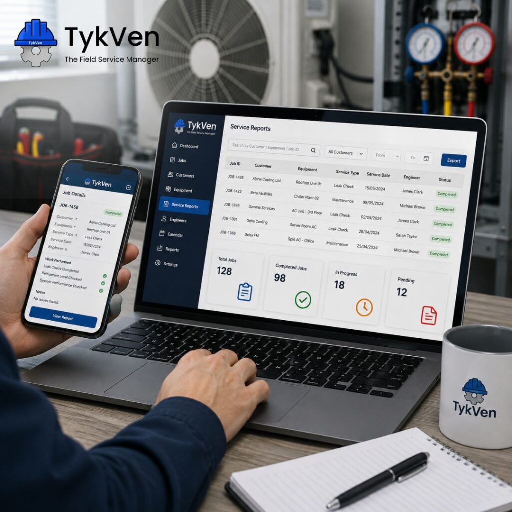 How TykVen Helps HVAC Businesses Manage Service Records